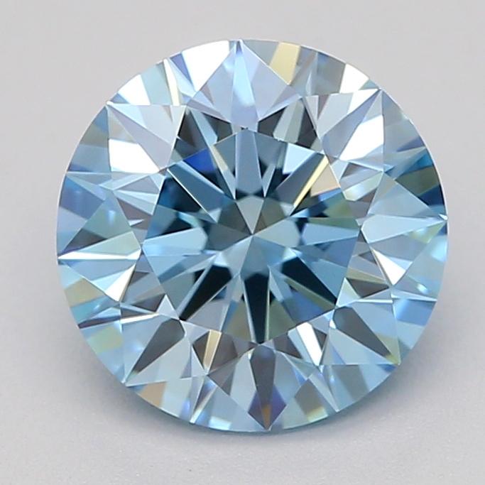 1.00 Ct. Fancy Vivid  Blue Round Lab Grown Diamond