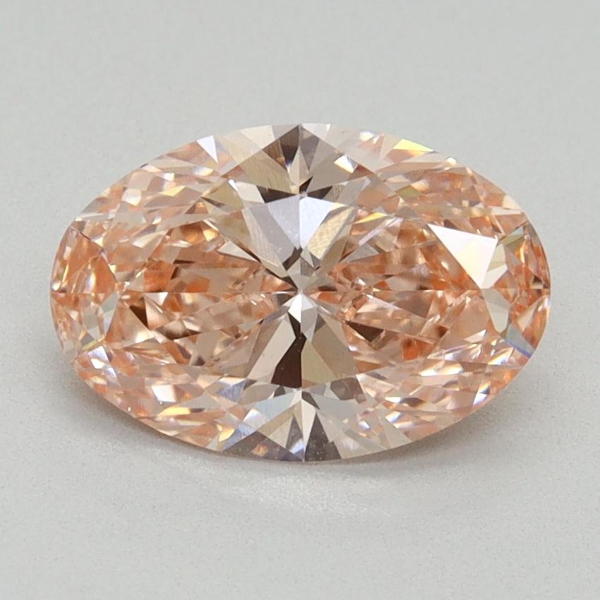 1.69 Ct. Fancy Intense Pink Oval Lab Grown Diamond