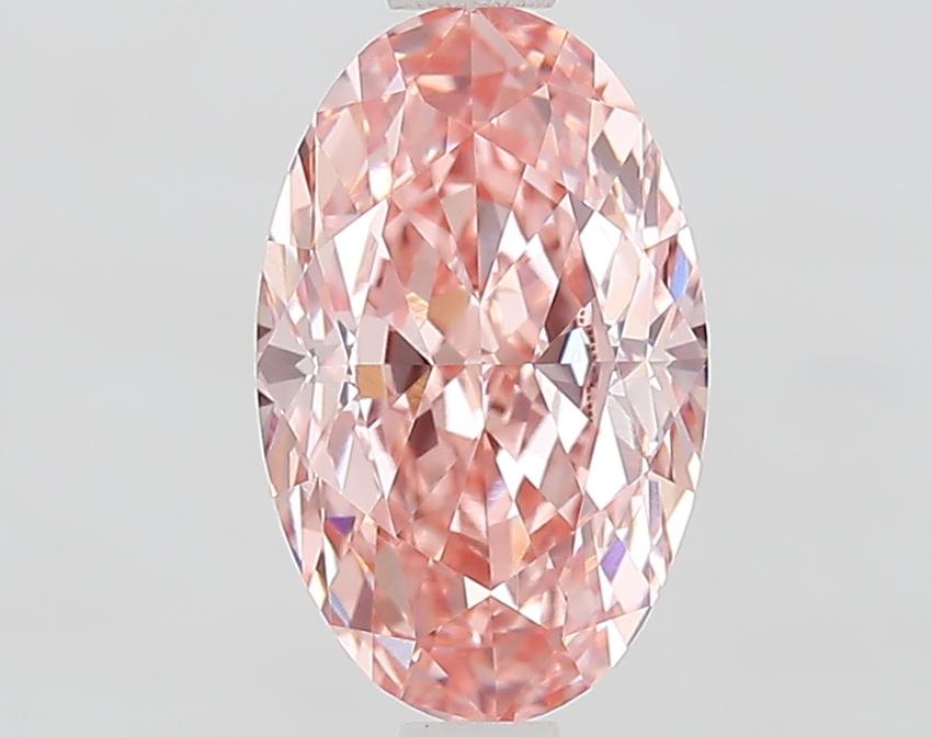 1.91 Ct. Fancy Vivid Pink Oval Lab Grown Diamond
