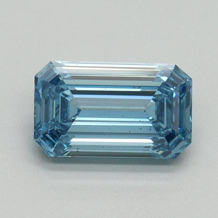 1.00 Ct. Fancy Vivid Blue Emerald Lab Grown Diamond