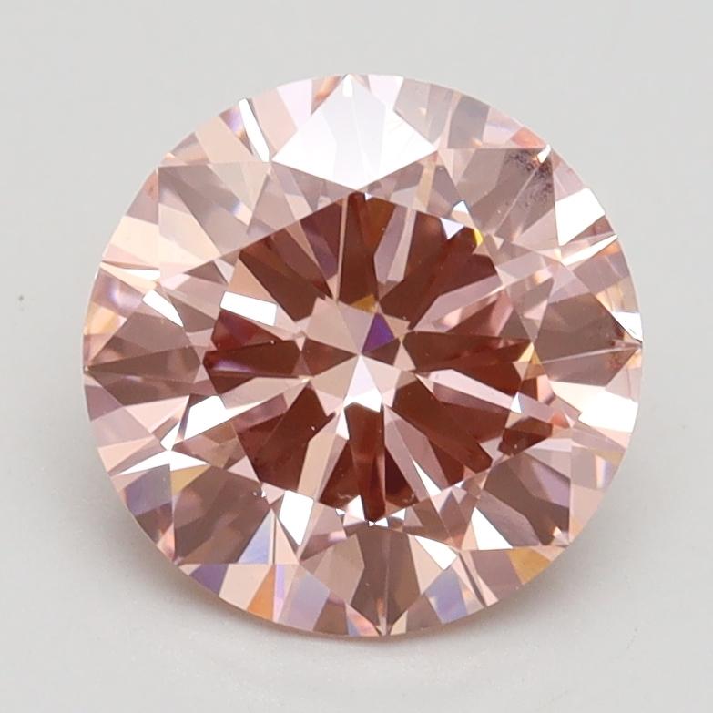 2.01 Ct. Fancy Intense Pink Round Lab Grown Diamond