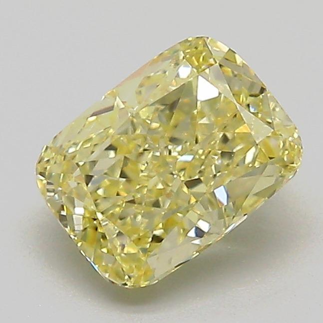 1.30 Ct. Fancy Light  Yellow Cushion Lab Grown Diamond
