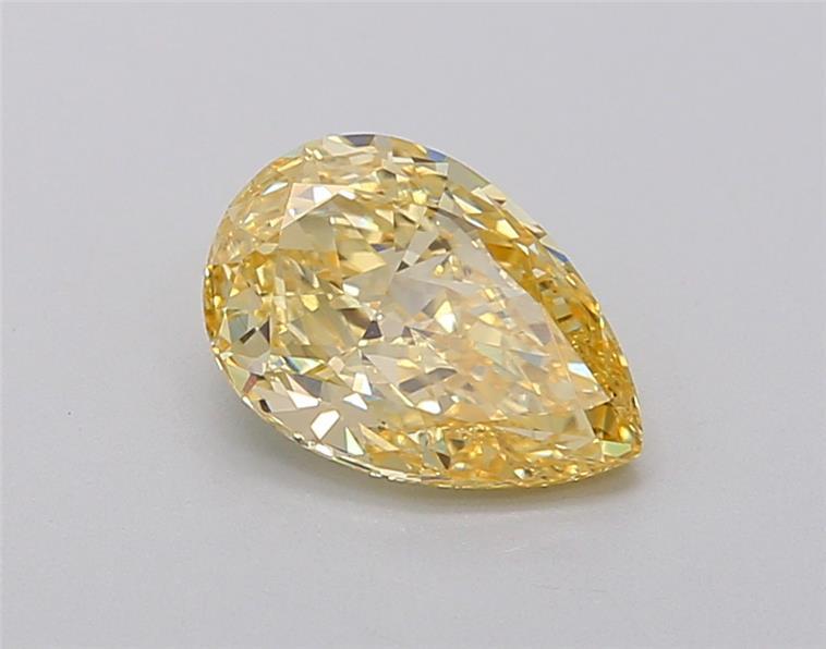 1.03 Ct. Fancy Intense  Yellow Pear Lab Grown Diamond