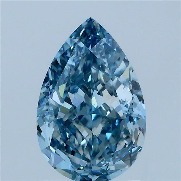 2.04 Ct. Fancy Vivid Blue Pear Lab Grown Diamond
