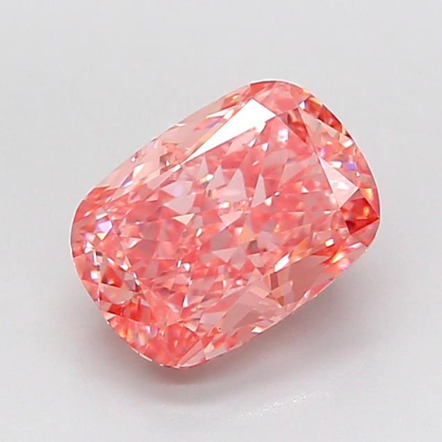 2.02 Ct. Fancy Vivid Pink Cushion Lab Grown Diamond