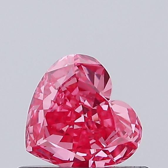 0.42 Ct. Fancy Vivid Pink Heart Lab Grown Diamond