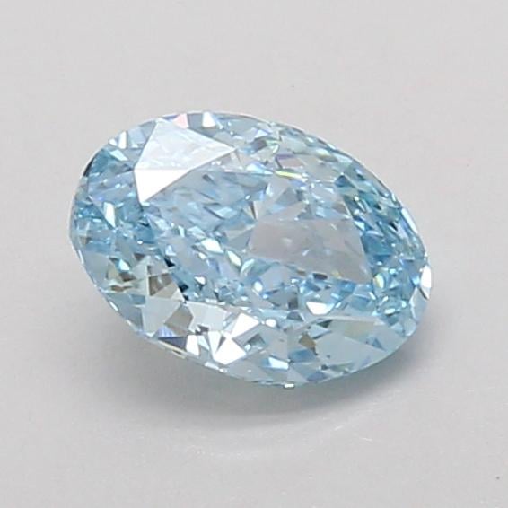 0.90 Ct. Fancy Vivid Blue Oval Lab Grown Diamond