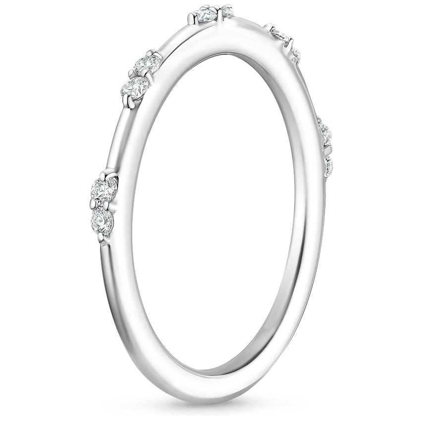 18K White Gold Petra Diamond Ring, large side view