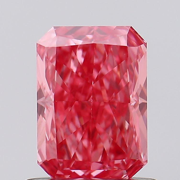 0.85 Ct. Fancy Vivid Pink Radiant Lab Grown Diamond