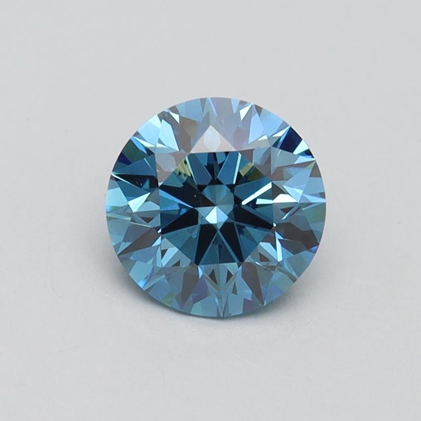 1.01 Ct. Fancy Vivid Blue Round Lab Grown Diamond