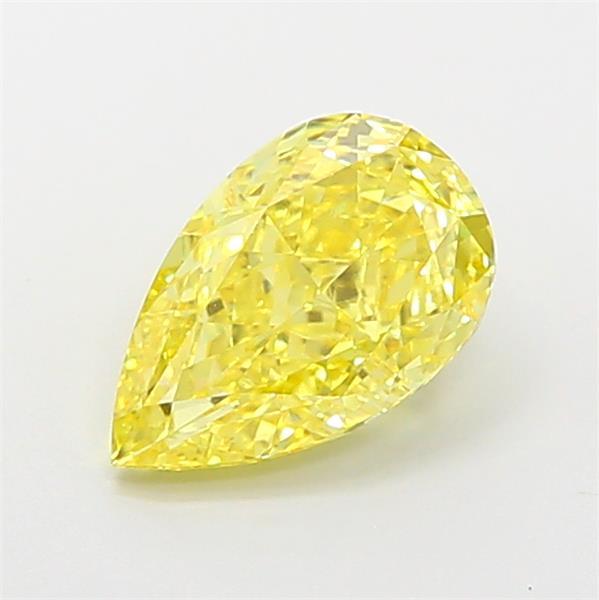 1.63 Ct. Fancy Vivid Yellow Pear Lab Grown Diamond