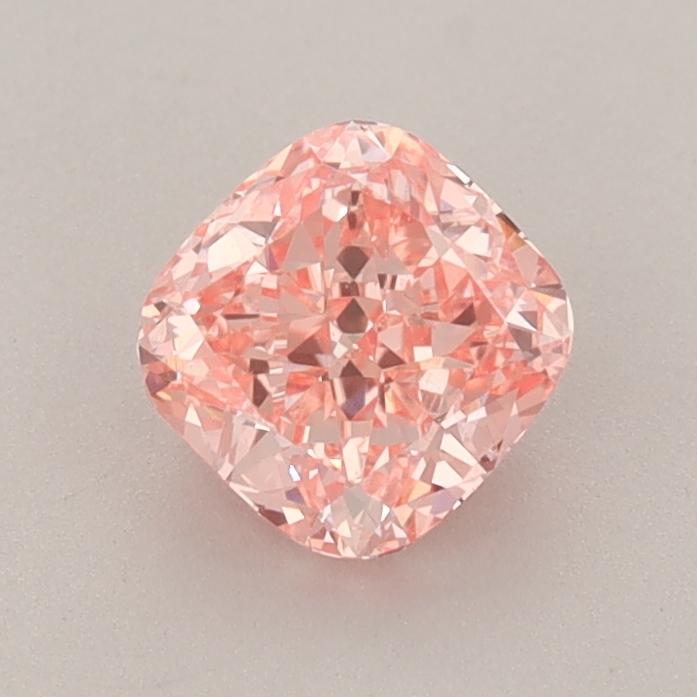 0.88 Ct. Fancy Vivid  Pink Cushion Lab Grown Diamond