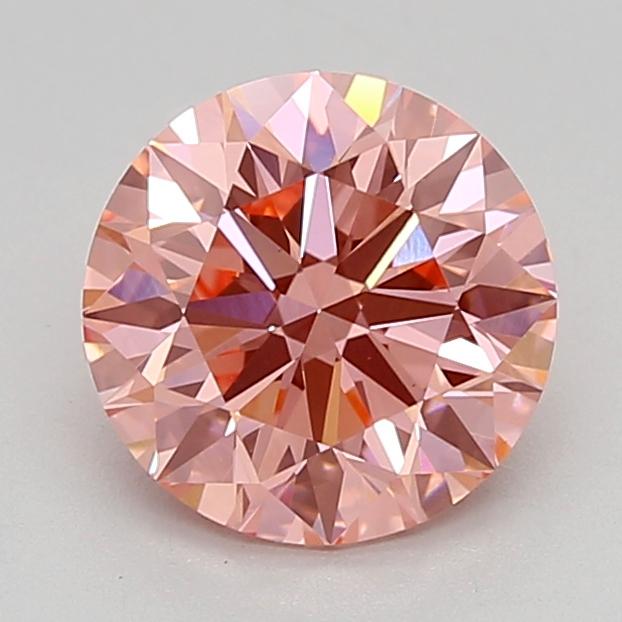1.89 Ct. Fancy Vivid Pink Round Lab Grown Diamond