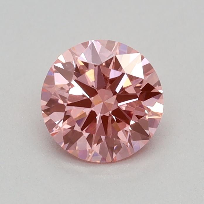 0.34 Ct. Fancy Vivid Pink Round Lab Grown Diamond