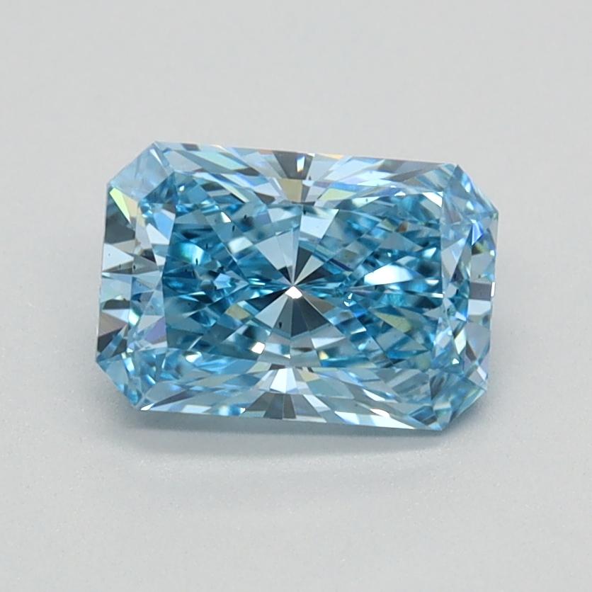 0.96 Ct. Fancy Vivid Blue Radiant Lab Grown Diamond
