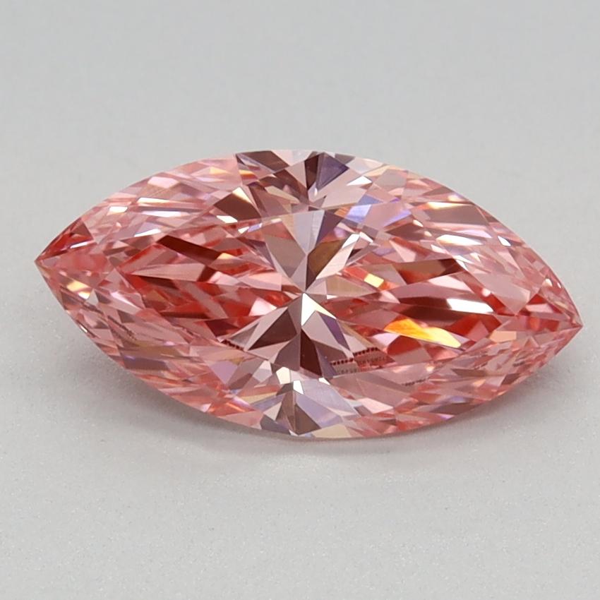 0.96 Ct. Fancy Vivid Pink Marquise Lab Grown Diamond