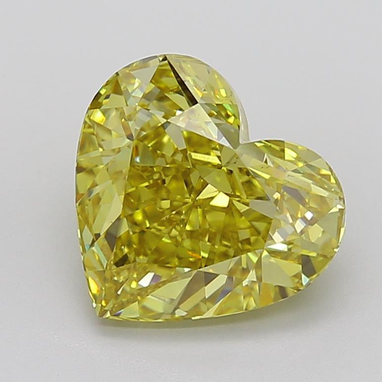 5.62 Ct. Fancy Intense Yellow Heart Lab Grown Diamond