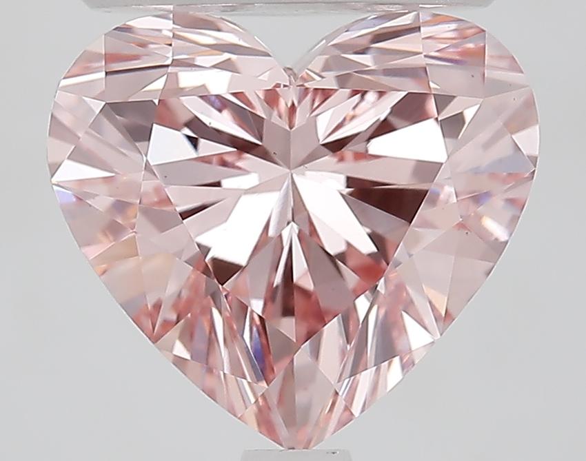 2.46 Ct. Fancy Vivid Pink Heart Lab Grown Diamond