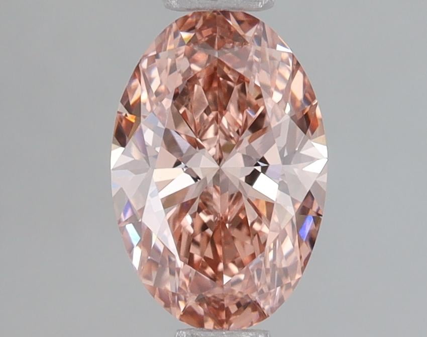 1.05 Ct. Fancy Vivid Pink Oval Lab Grown Diamond