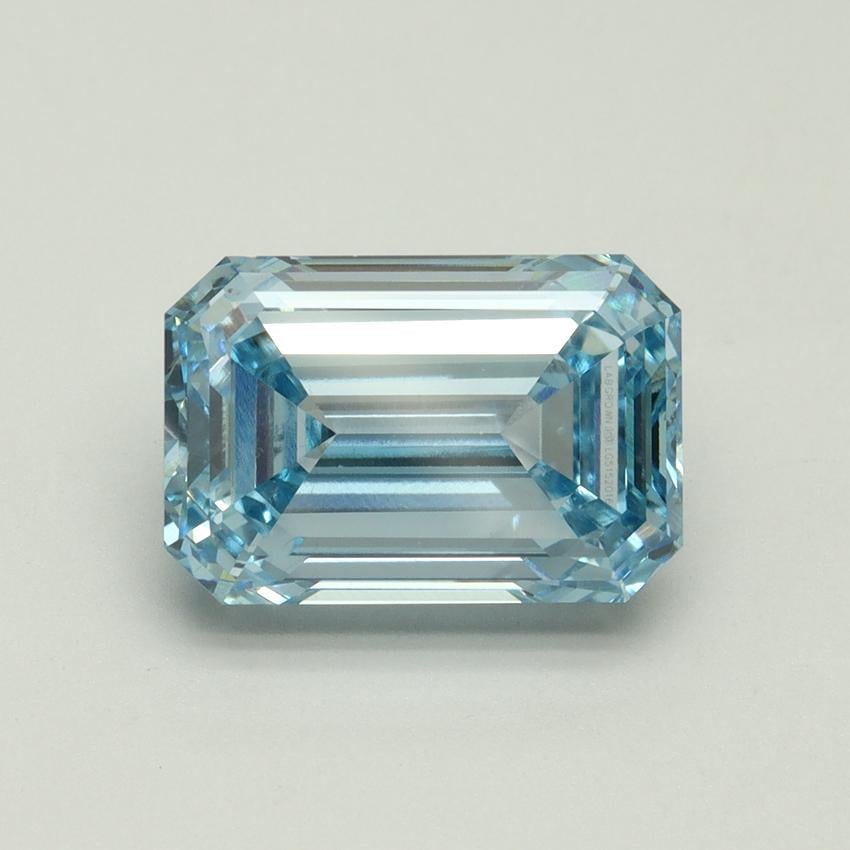 5.01 Ct. Fancy Intense Blue Emerald Lab Grown Diamond