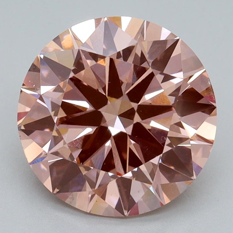 3.00 Ct. Fancy Intense Pink Round Lab Grown Diamond