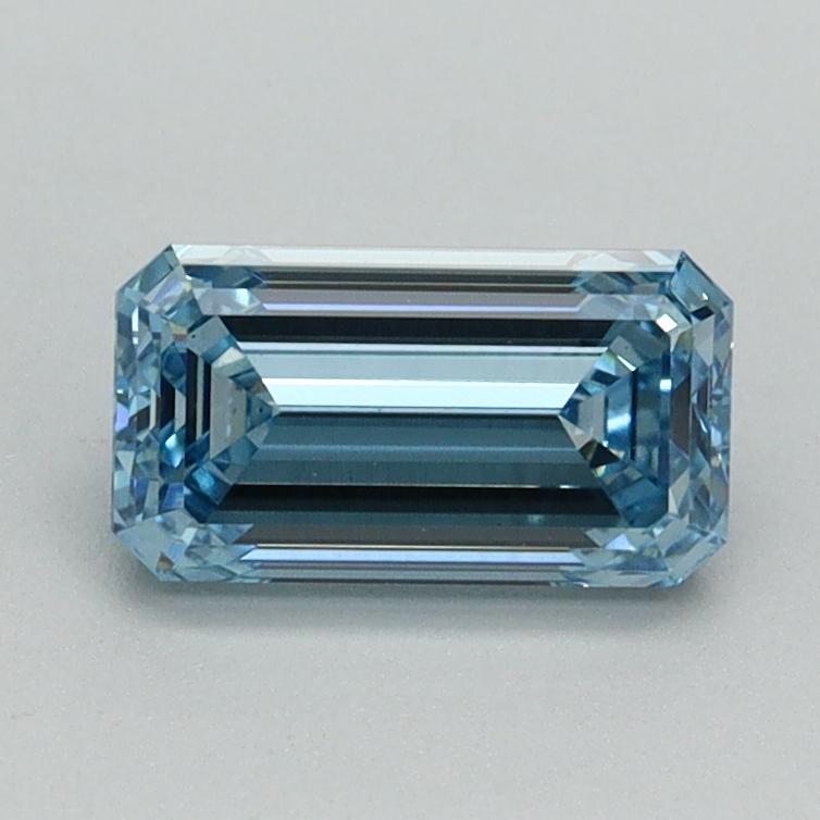 1.01 Ct. Fancy Intense Blue Emerald Lab Grown Diamond