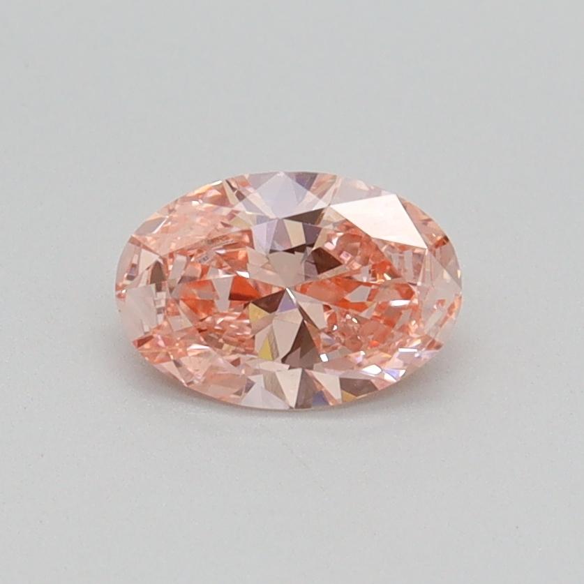 0.55 Ct. Fancy Intense Pink Oval Lab Grown Diamond