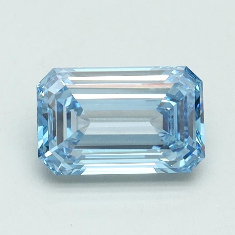 1.00 Ct. Fancy Intense Blue Emerald Lab Grown Diamond