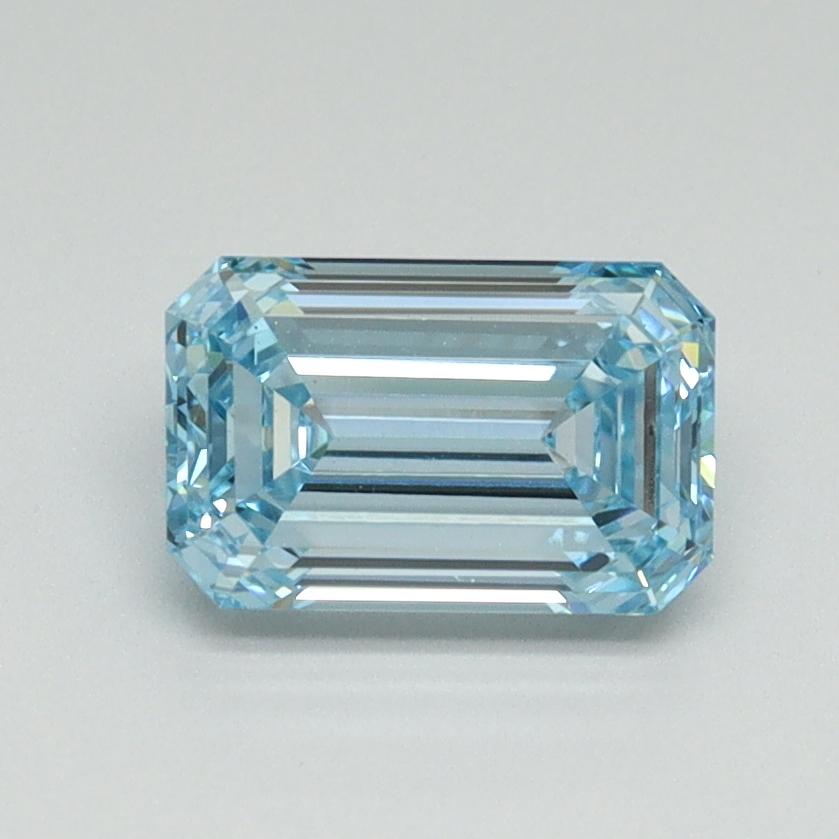 1.15 Ct. Fancy Intense Blue Emerald Lab Grown Diamond