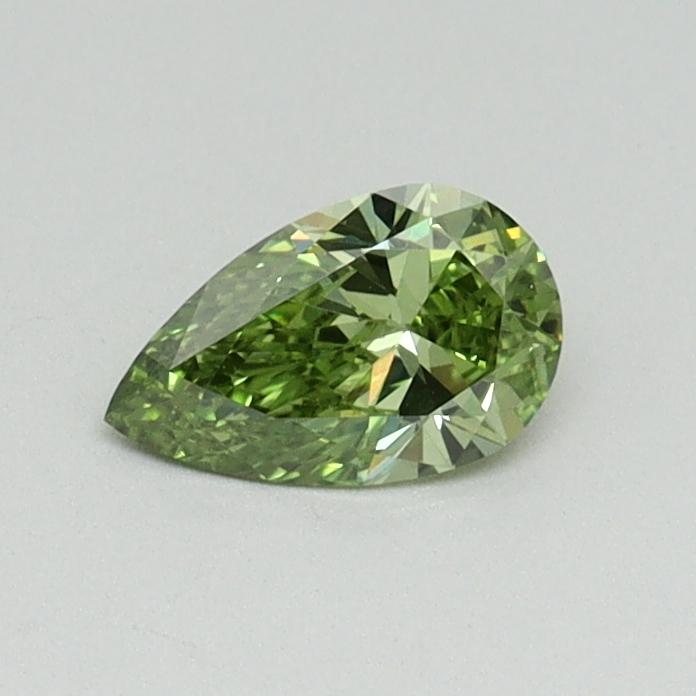 0.33 Ct. Fancy Vivid Green Pear Lab Grown Diamond