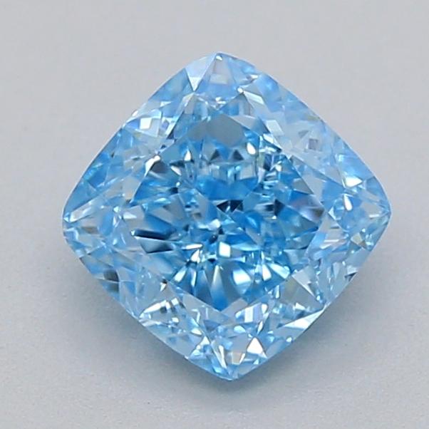 0.53 Ct. Fancy Vivid  Blue Cushion Lab Grown Diamond