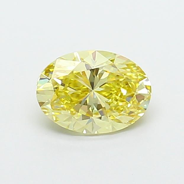 1.05 Ct. Fancy Intense Yellow Oval Lab Grown Diamond