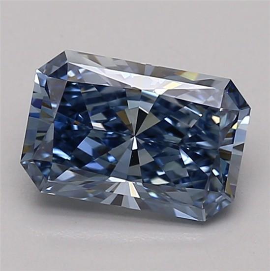 1.29 Ct. Fancy Vivid Blue Radiant Lab Grown Diamond