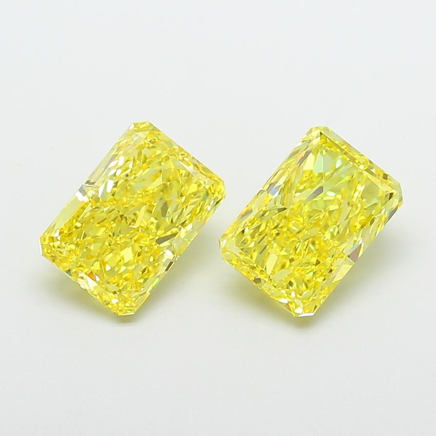 4.00 Ct. Fancy Yellow Radiant Lab Grown Diamond