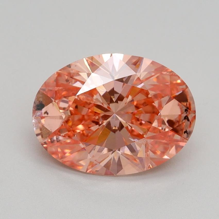 2.00 Ct. Fancy Vivid Pink Oval Lab Grown Diamond
