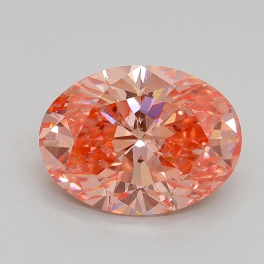 1.70 Ct. Fancy Vivid Pink Oval Lab Grown Diamond