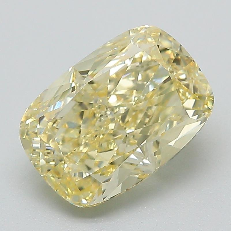 2.55 Ct. Fancy Intense Yellow Cushion Lab Grown Diamond
