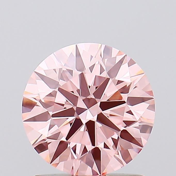 1.32 Ct. Fancy Vivid Pink Round Lab Grown Diamond