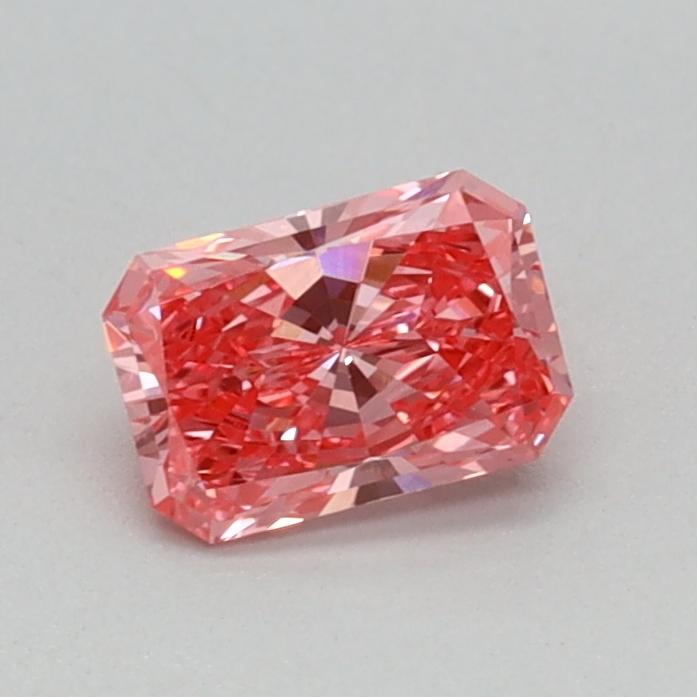 0.38 Ct. Fancy Vivid Pink Radiant Lab Grown Diamond