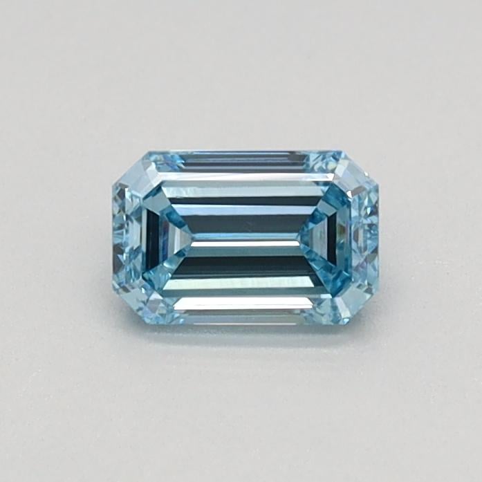 0.34 Ct. Fancy Intense Blue Emerald Lab Grown Diamond