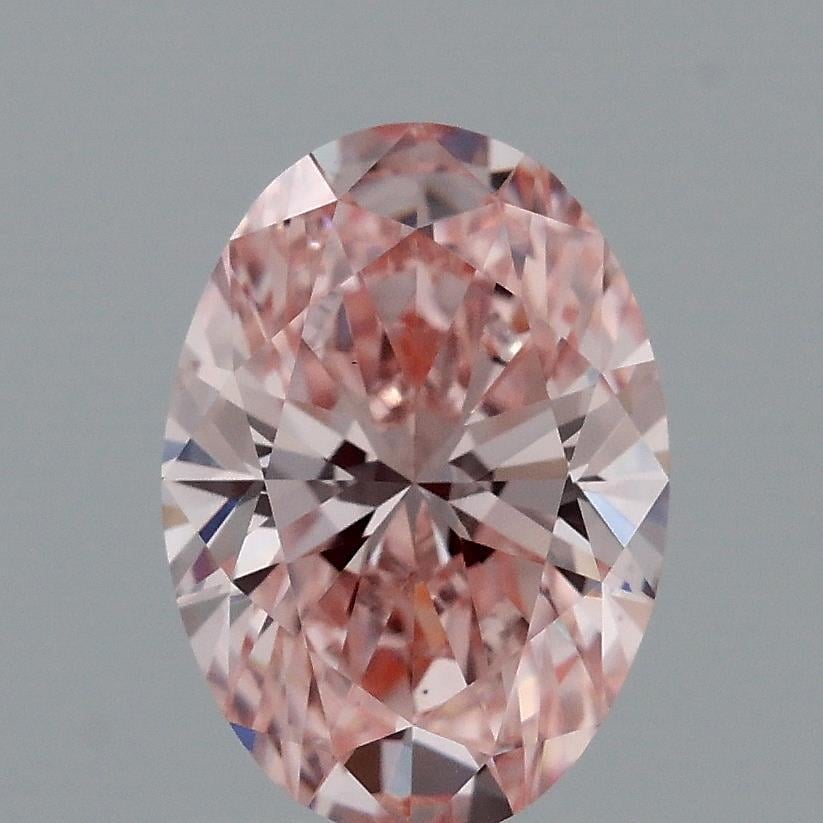 1.22 Ct. Fancy Intense Pink Oval Lab Grown Diamond