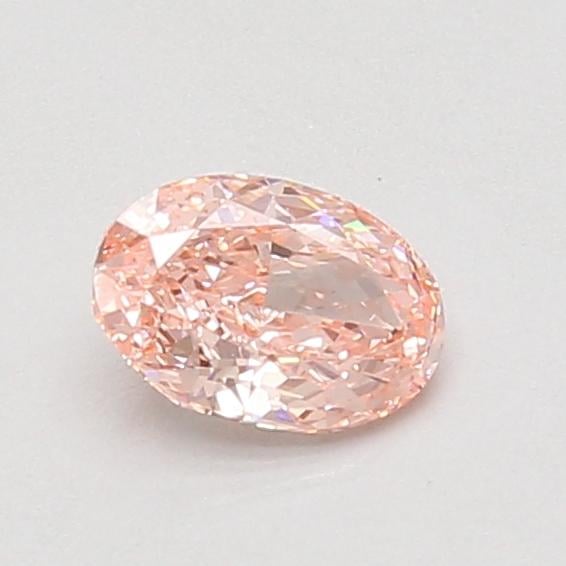 0.55 Ct. Fancy Vivid Pink Oval Lab Grown Diamond
