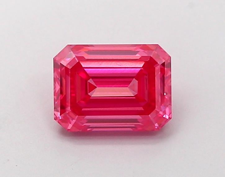 1.15 Ct. Fancy Vivid Pink Emerald Lab Grown Diamond