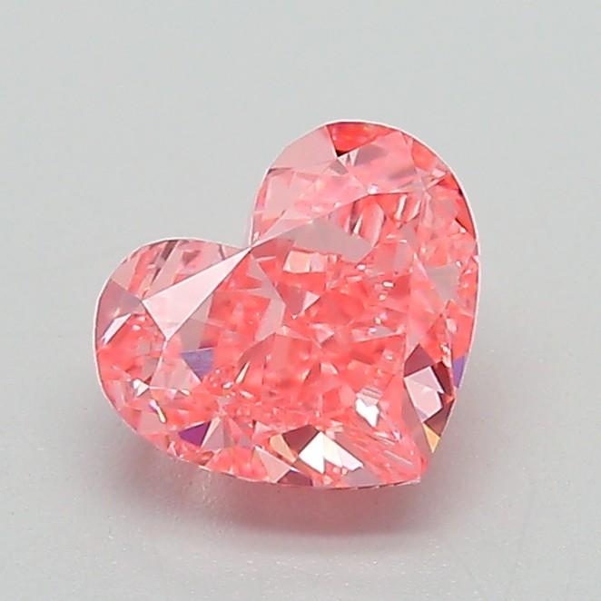 1.03 Ct. Fancy Vivid Pink Heart Lab Grown Diamond