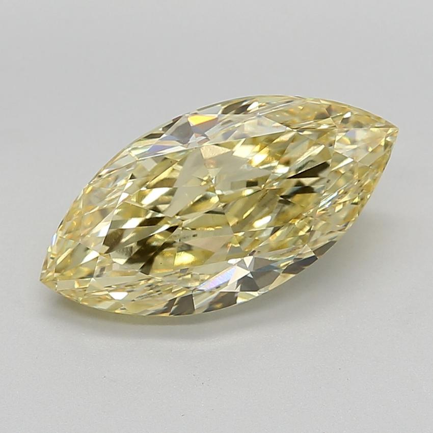 4.58 Ct. Fancy Intense  Yellow Marquise Lab Grown Diamond