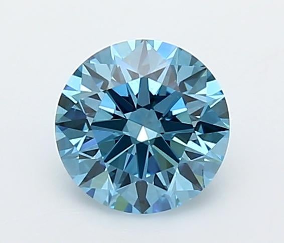 1.05 Ct. Fancy Vivid  Blue Round Lab Grown Diamond