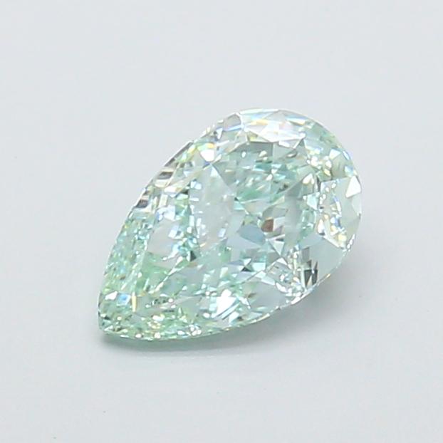 0.95 Ct. Fancy Intense Green Pear Lab Grown Diamond