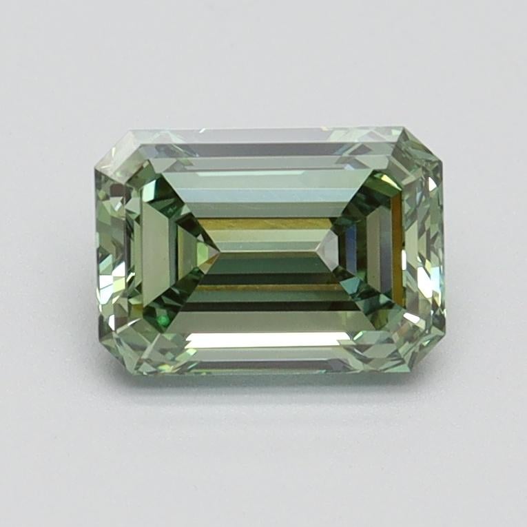 1.03 Ct. Fancy Vivid Pacific Green Emerald Lab Grown Diamond