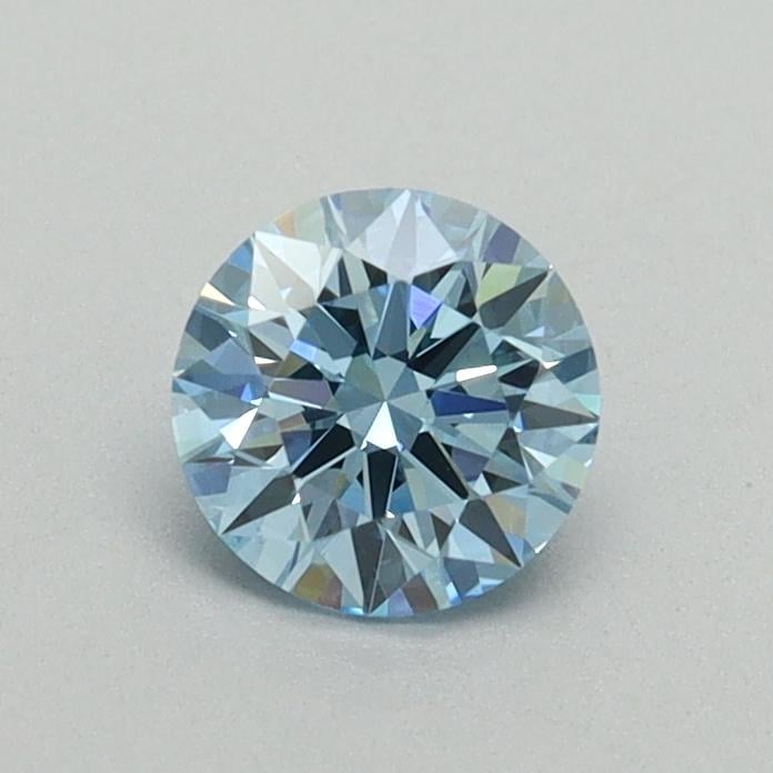 0.52 Ct. Fancy Vivid Blue Round Lab Grown Diamond