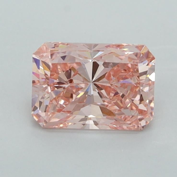 1.10 Ct. Fancy Vivid  Pink Radiant Lab Grown Diamond